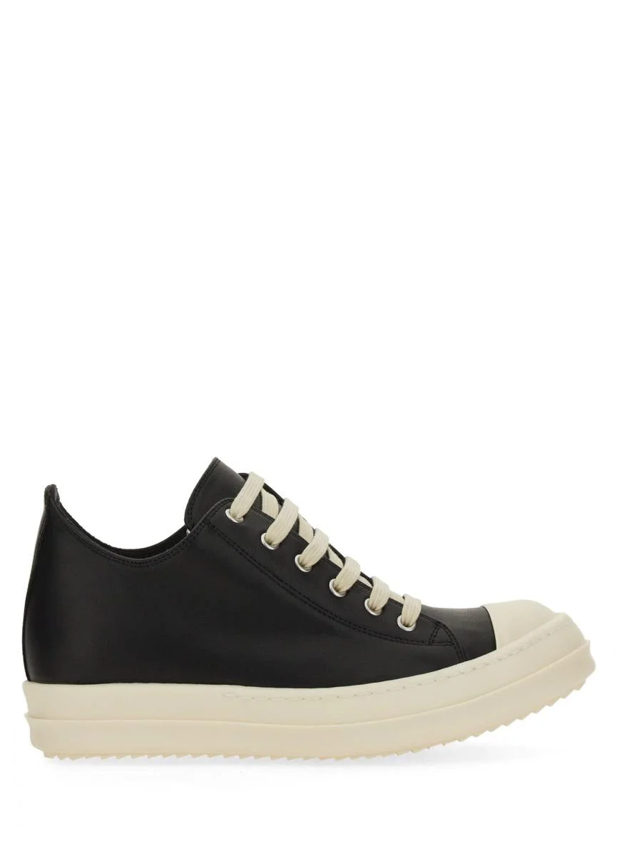 Rick Owens Leather Sneaker - 1