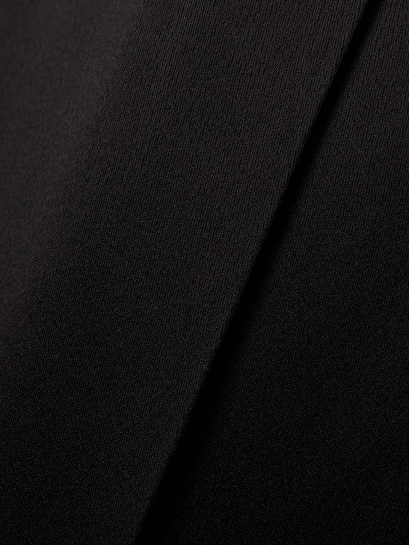 Marinta satin-trimmed pleated crepe wide-leg pants - 5