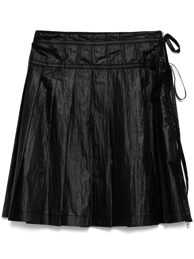 Pleated Zipper Skirt - 1