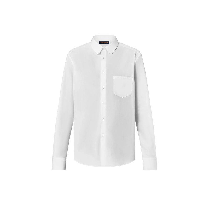 Embroidered Long-Sleeved Cotton Shirt 1