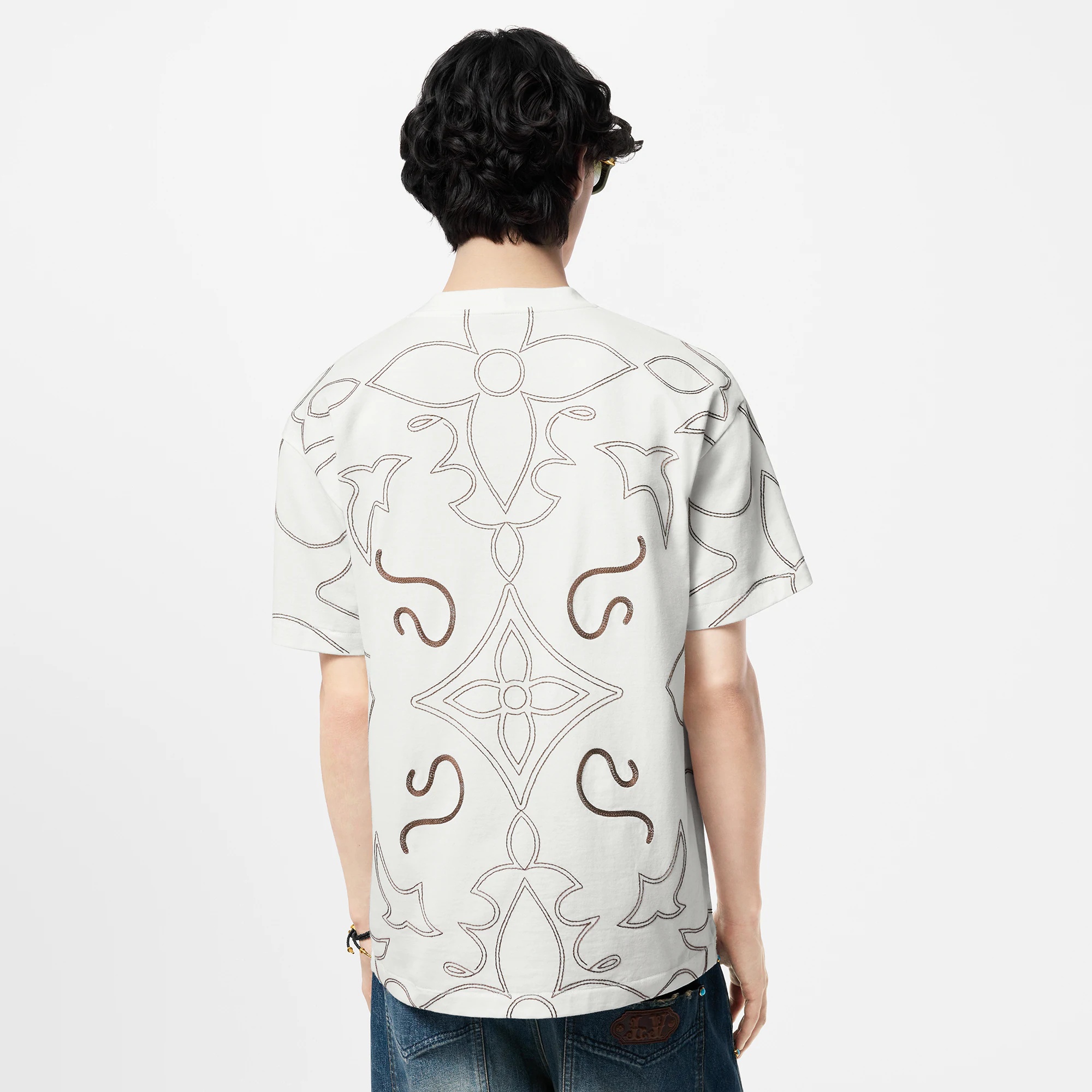 Embroidered Cotton T-Shirt - 4