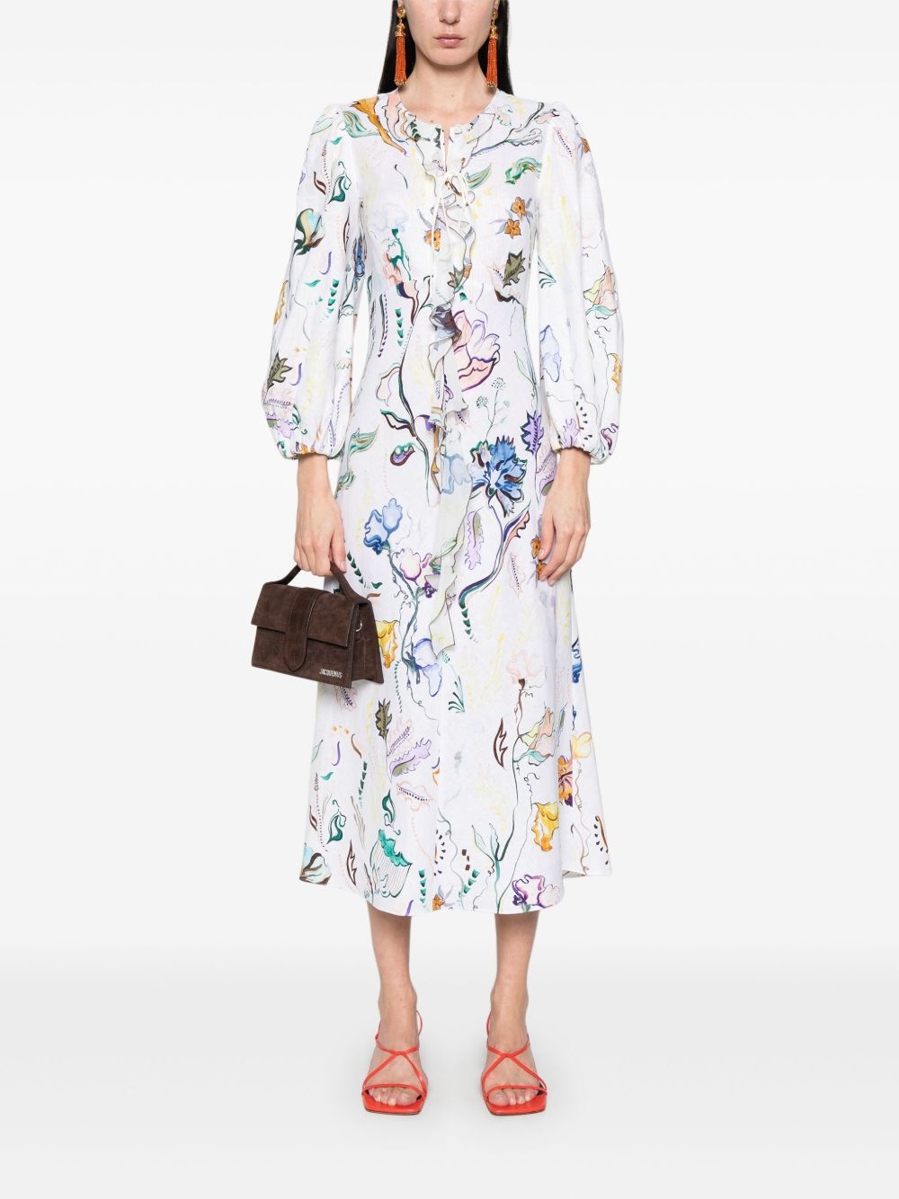 Floral Power midi dress - 2