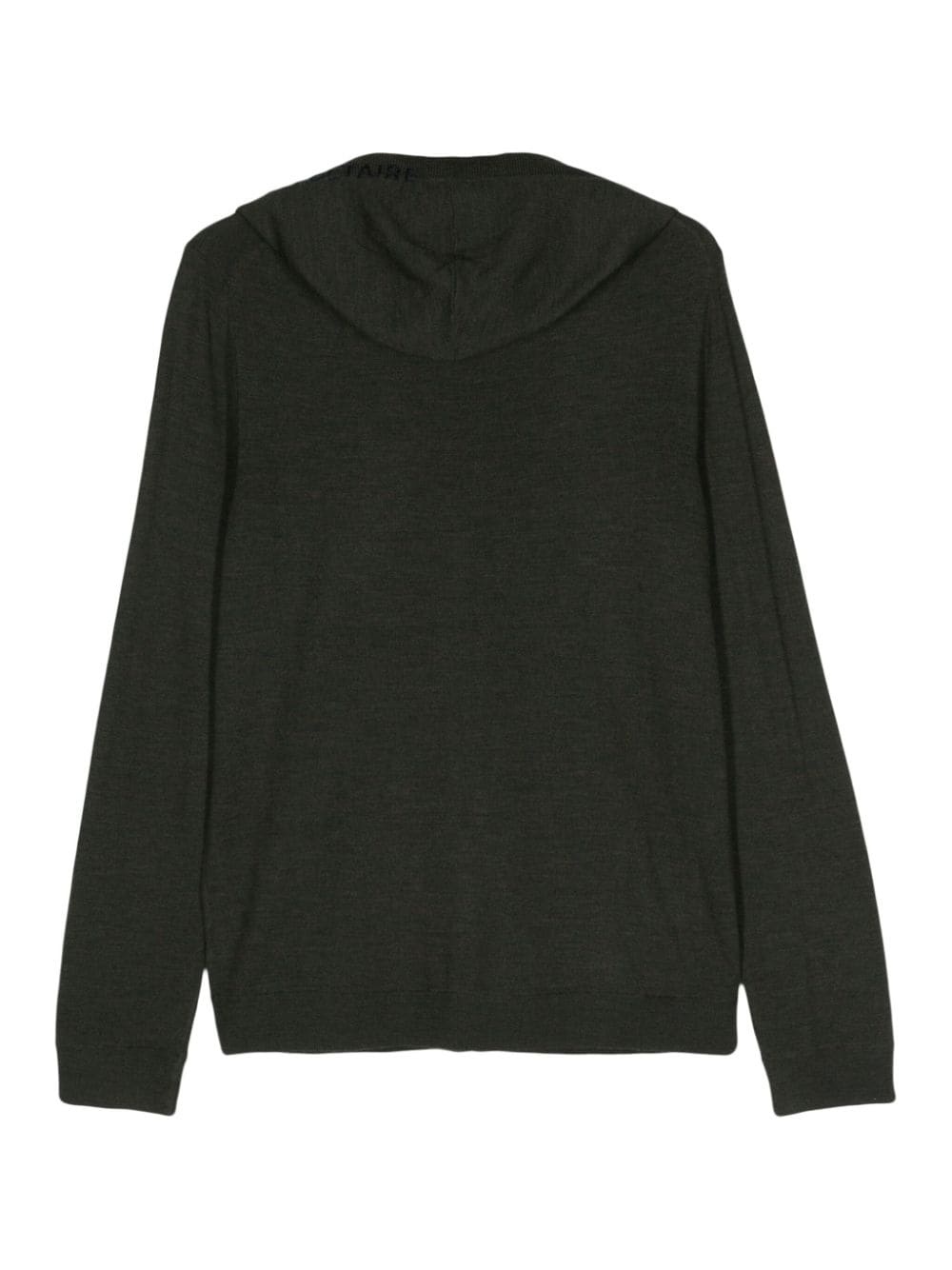 zip-up wool hoodie - 2