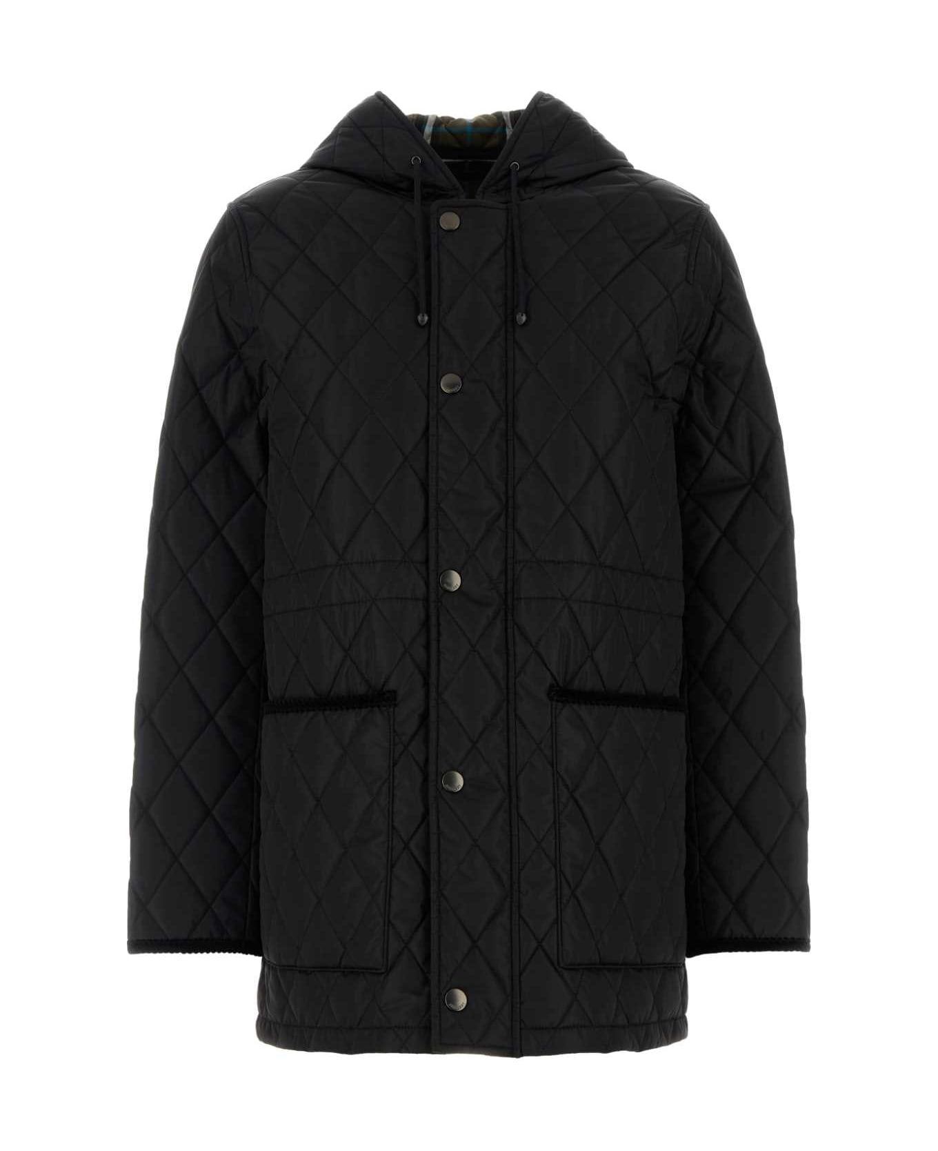 Tシャツ・カットソー BURBERRY Black Nylon Sleeveless Jacket Vintage Burberry London Mens Casual Black V-Neck Sleeveless