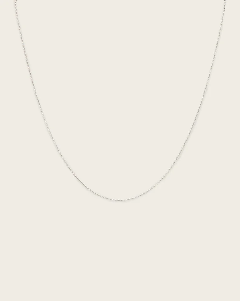 JAY BALL STERLING SILVER BALL NECKLACE - 1
