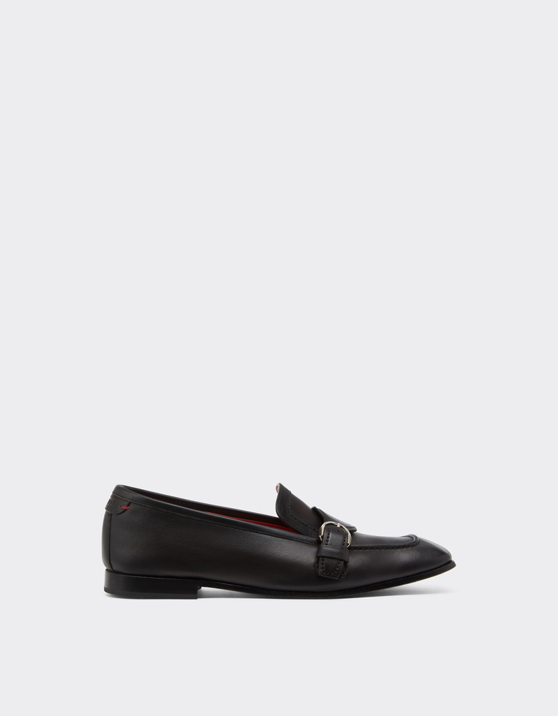 Buffered leather loafers 1