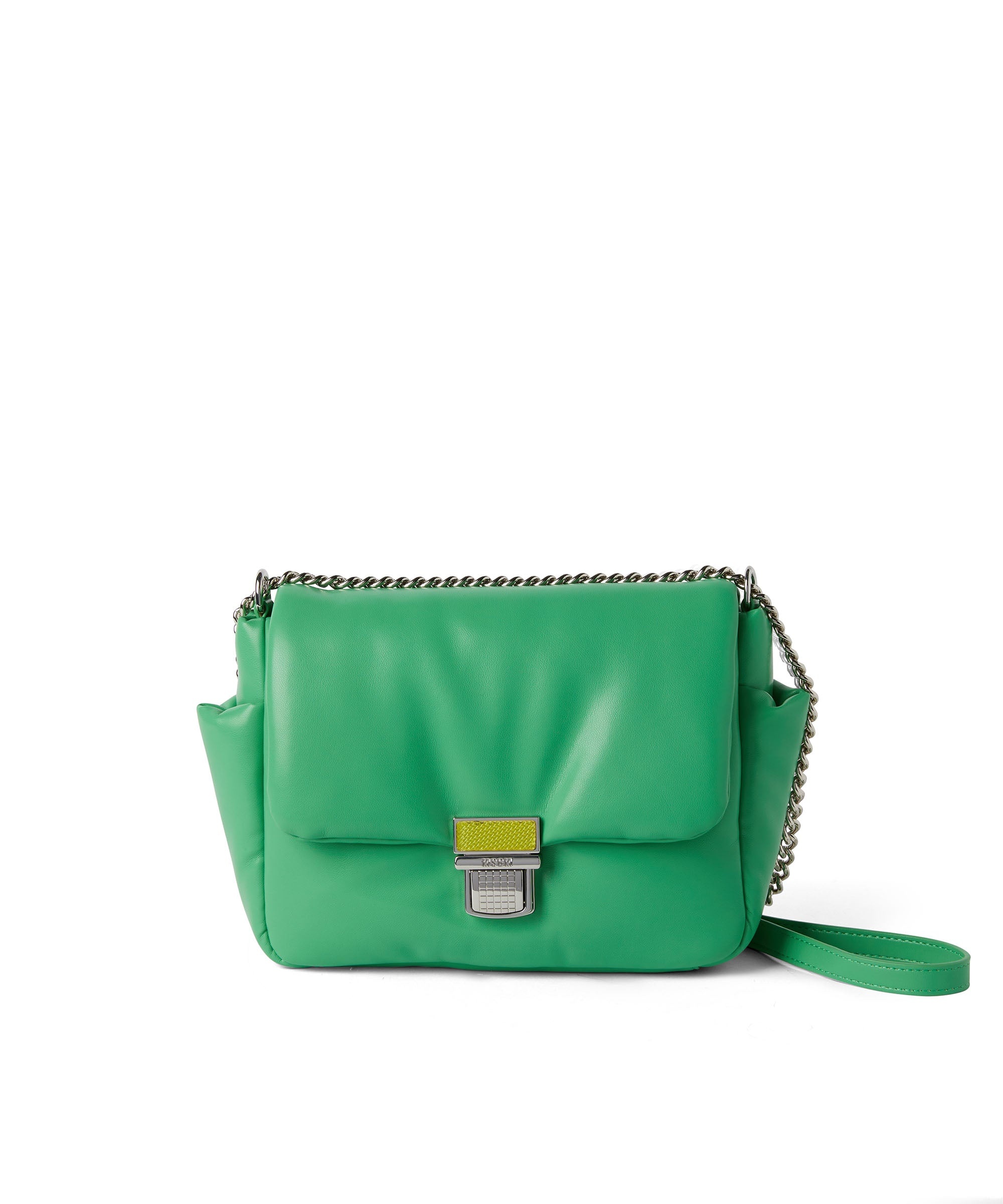 Puffer handbag with snap - 1