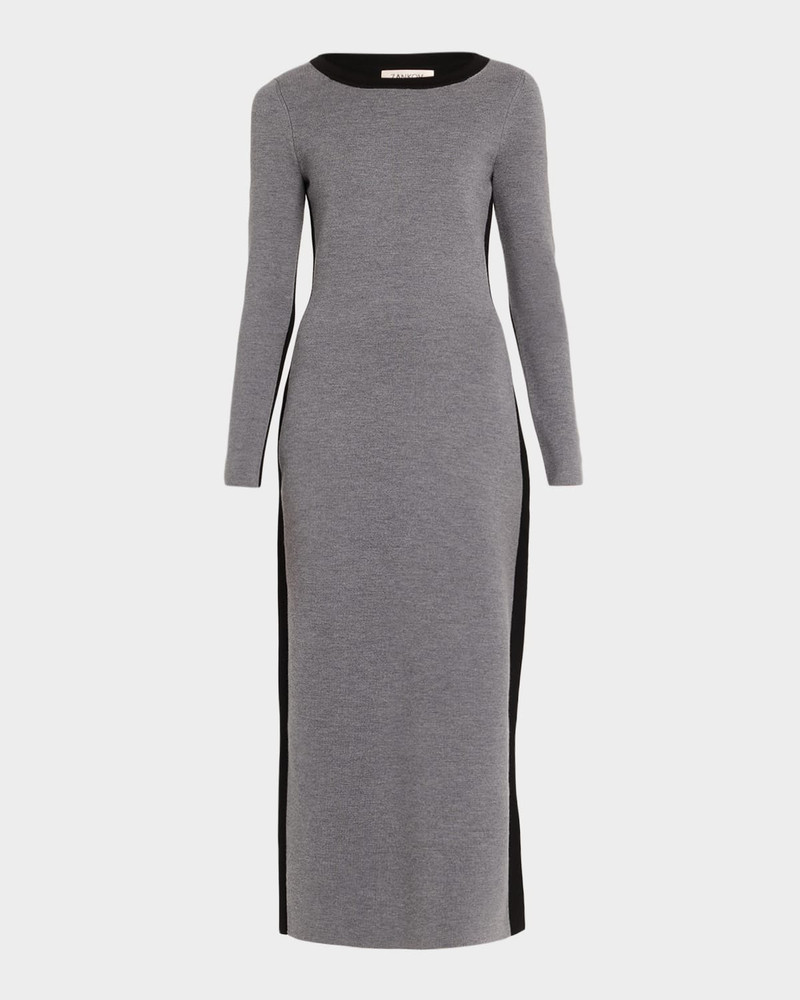 ZANKOV Angie Colorblock Long-Sleeve Ankle Dress outlook