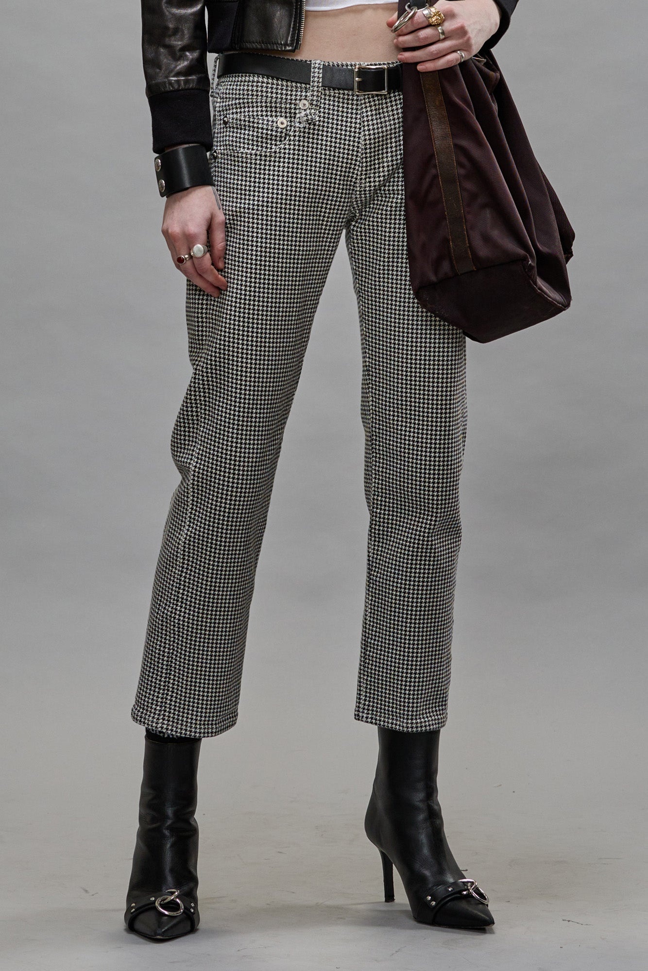 BOY STRAIGHT - PRINTED HOUNDSTOOTH - 1