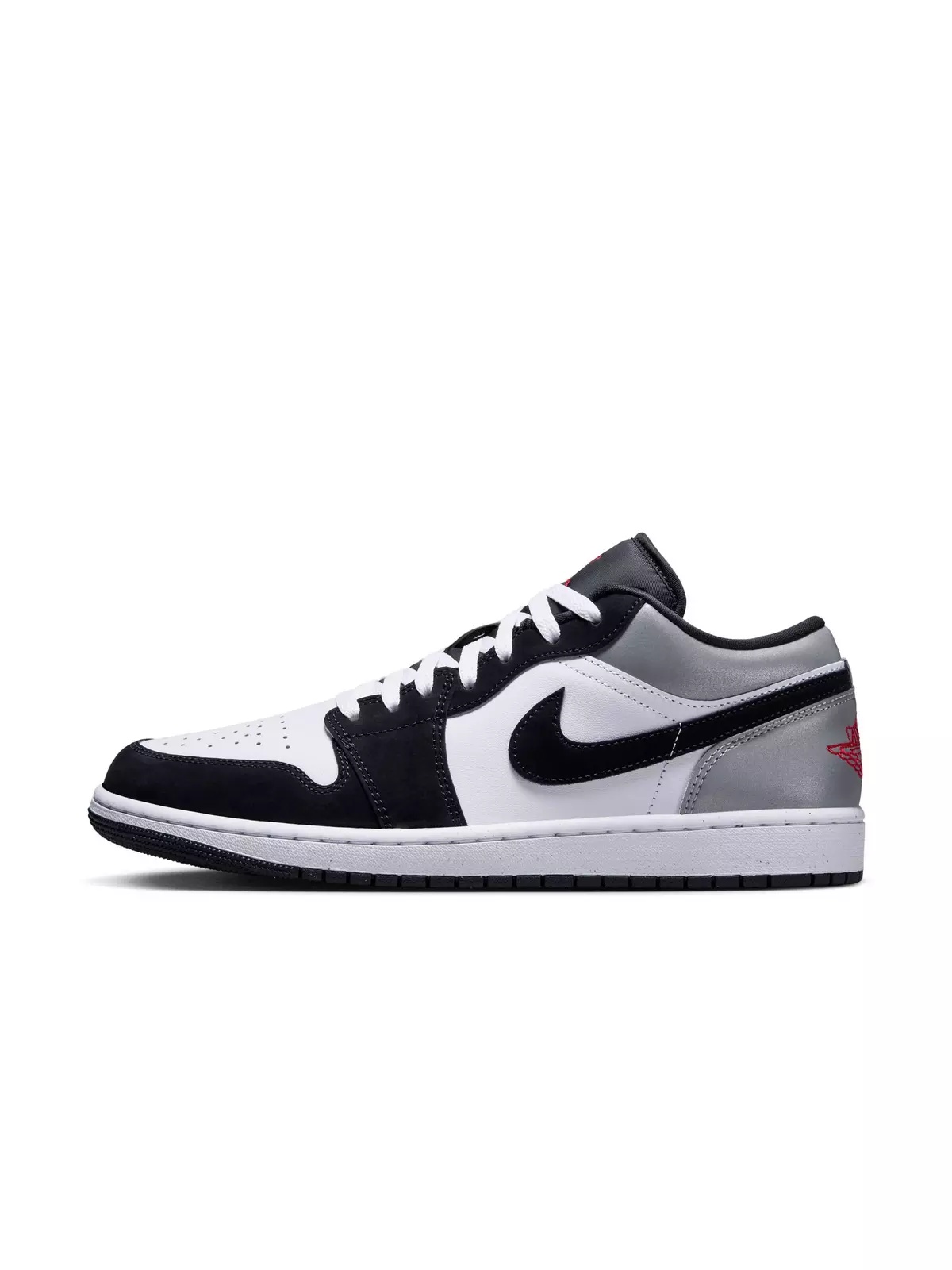 1 Low SE "White/Fire Red/Black/Matte Silver" Men's Shoe - 3