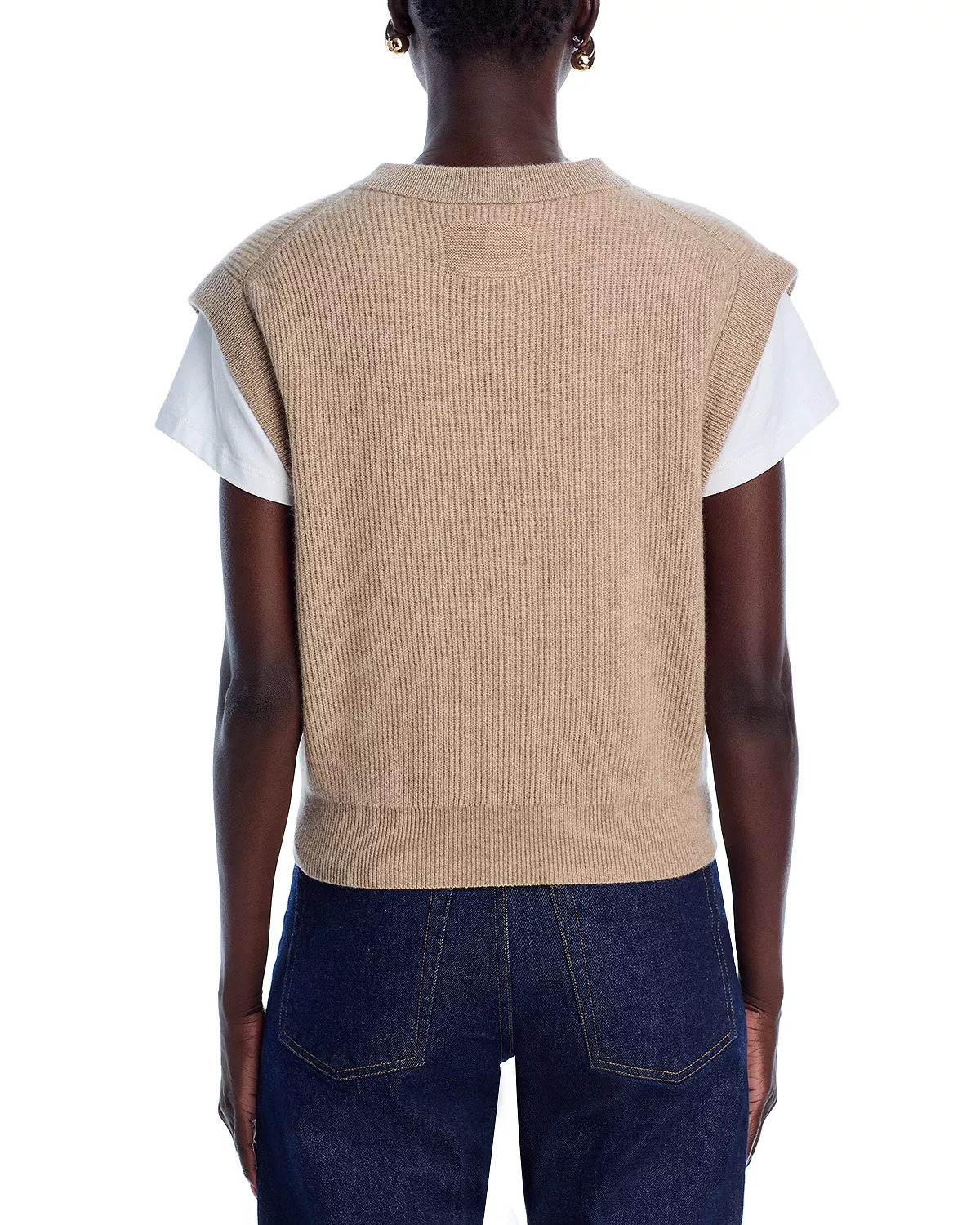 Cashmere Ribbed Vest - 3