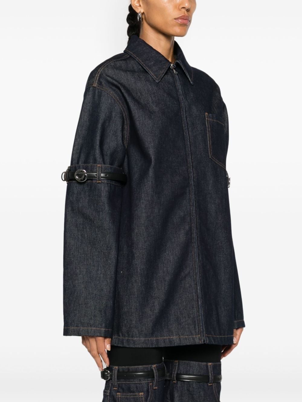 belted-sleeve jacket - 3