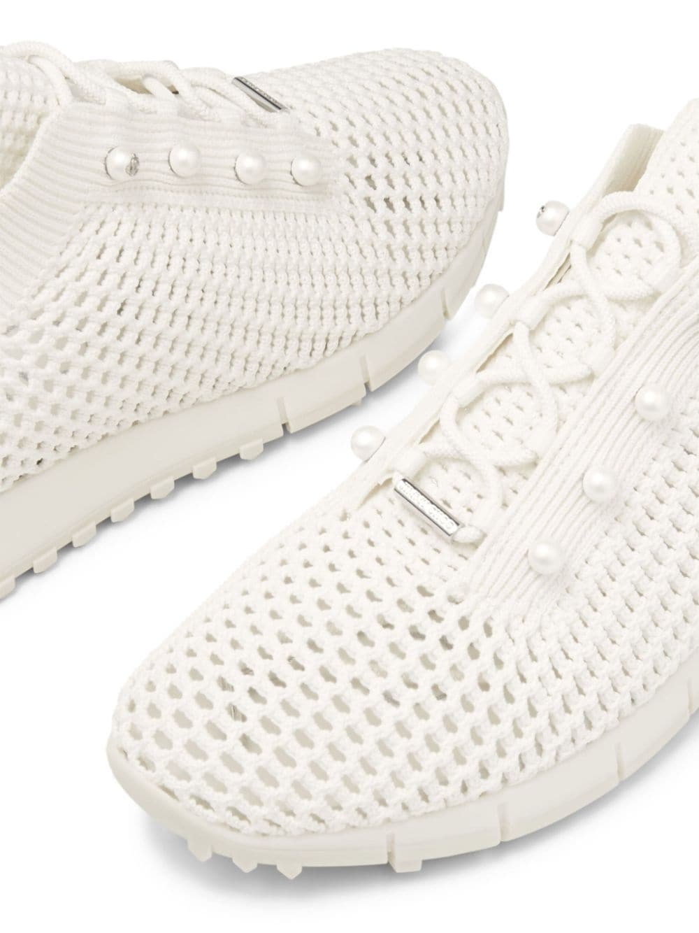 Veles pearl-embellished sneakers - 4