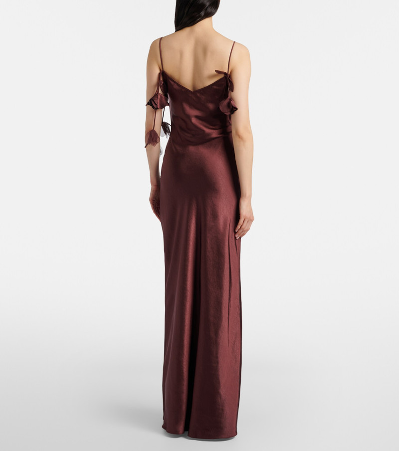 Embellished satin gown 3