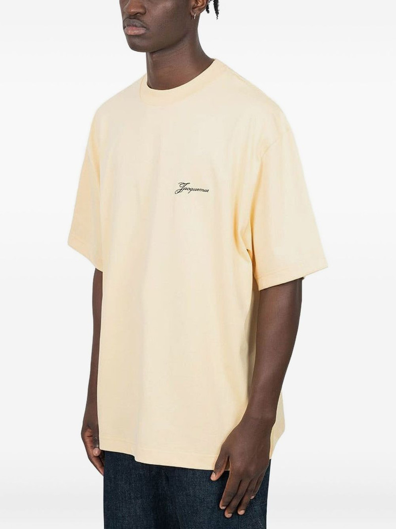 JACQUEMUS dumbbell-print cotton t-shirt outlook