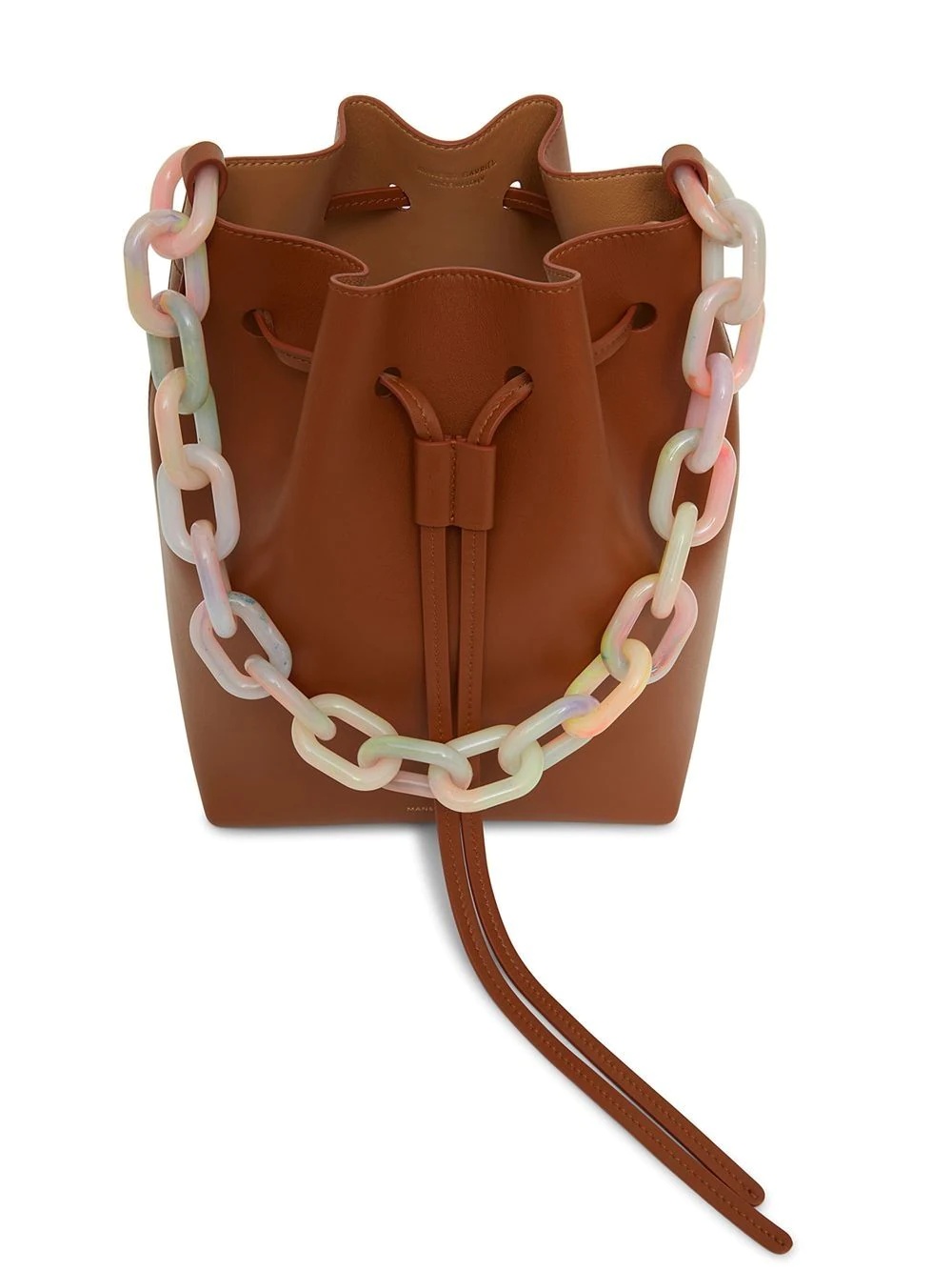 Twist leather bucket bag - 4