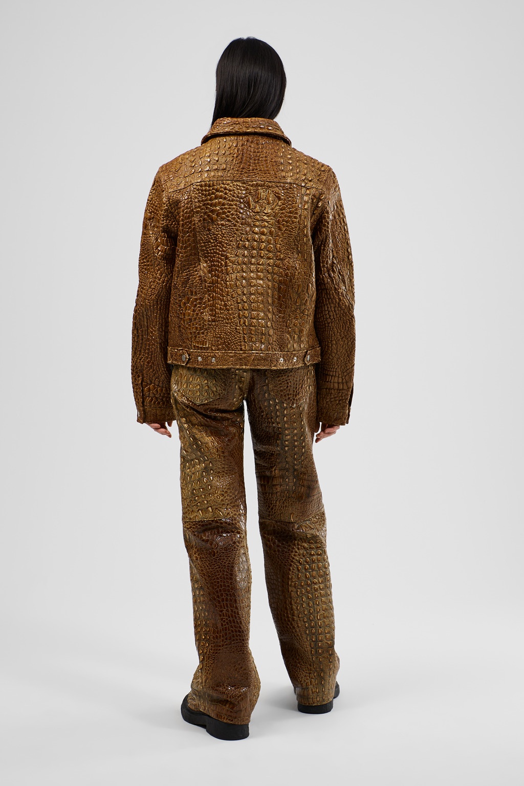Brown Leather Jacket - 5