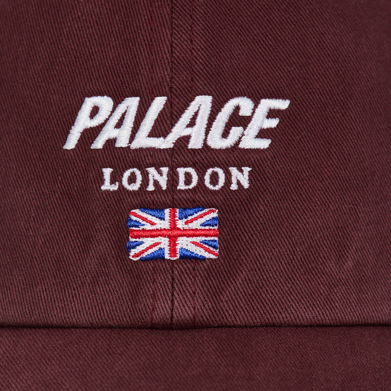 PALACE LONDON PIGMENT 6-PANEL RICH WINE 3
