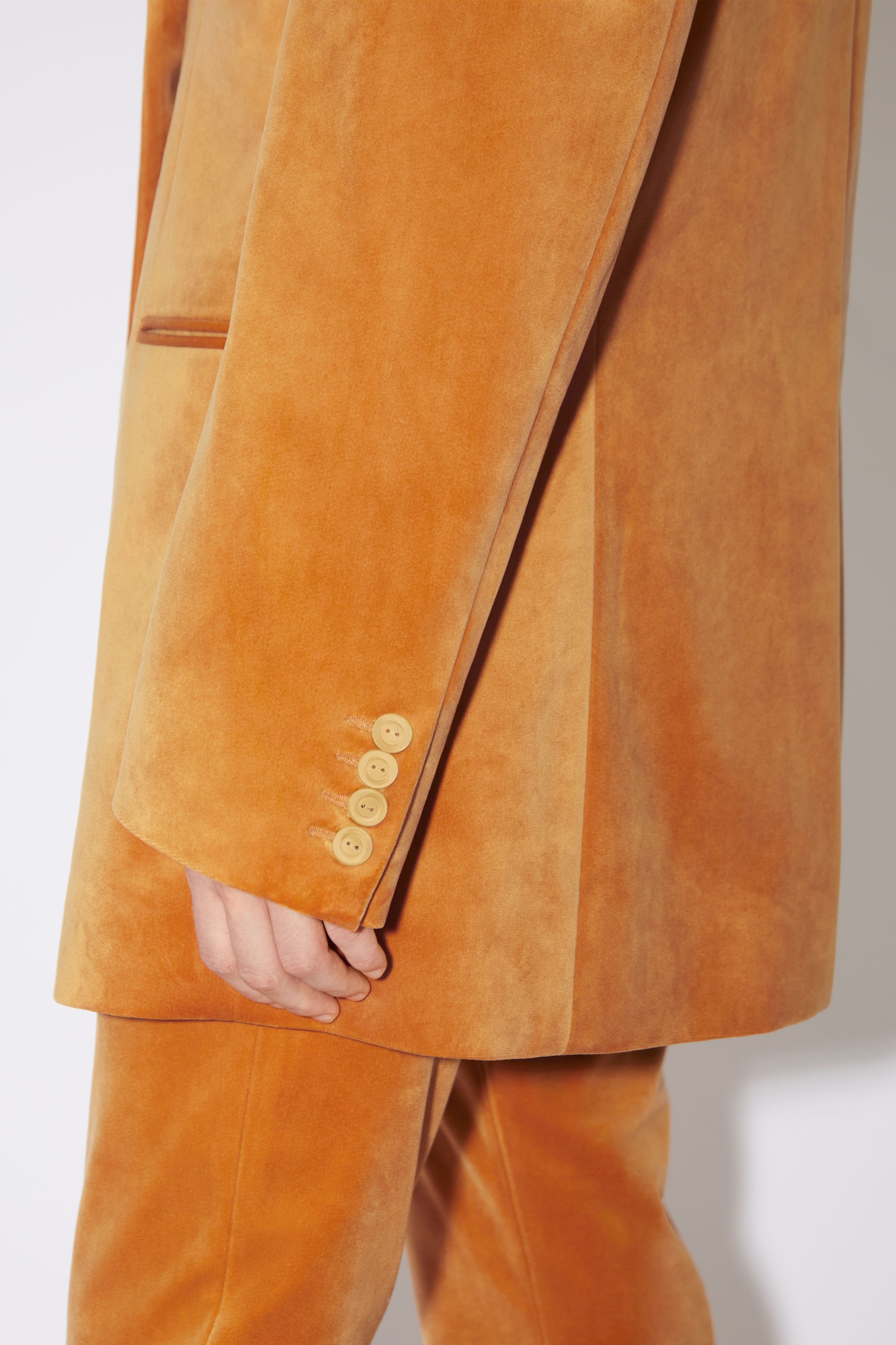 Single-breasted jacket - Honey yellow - 5