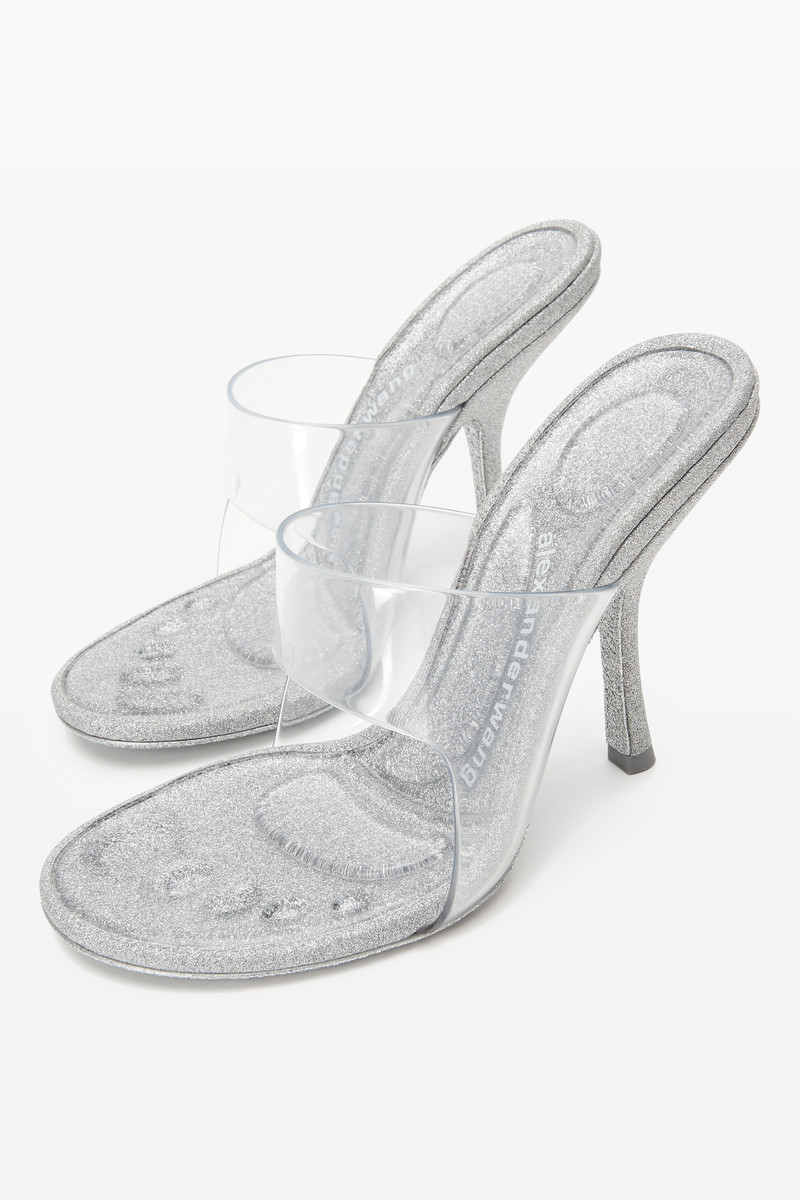 Alexander Wang NUDIE 105 SANDAL IN GLITTER/PVC outlook