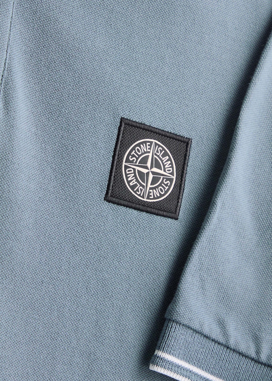 Stone Island Piqué Cotton Polo Shirt - 5