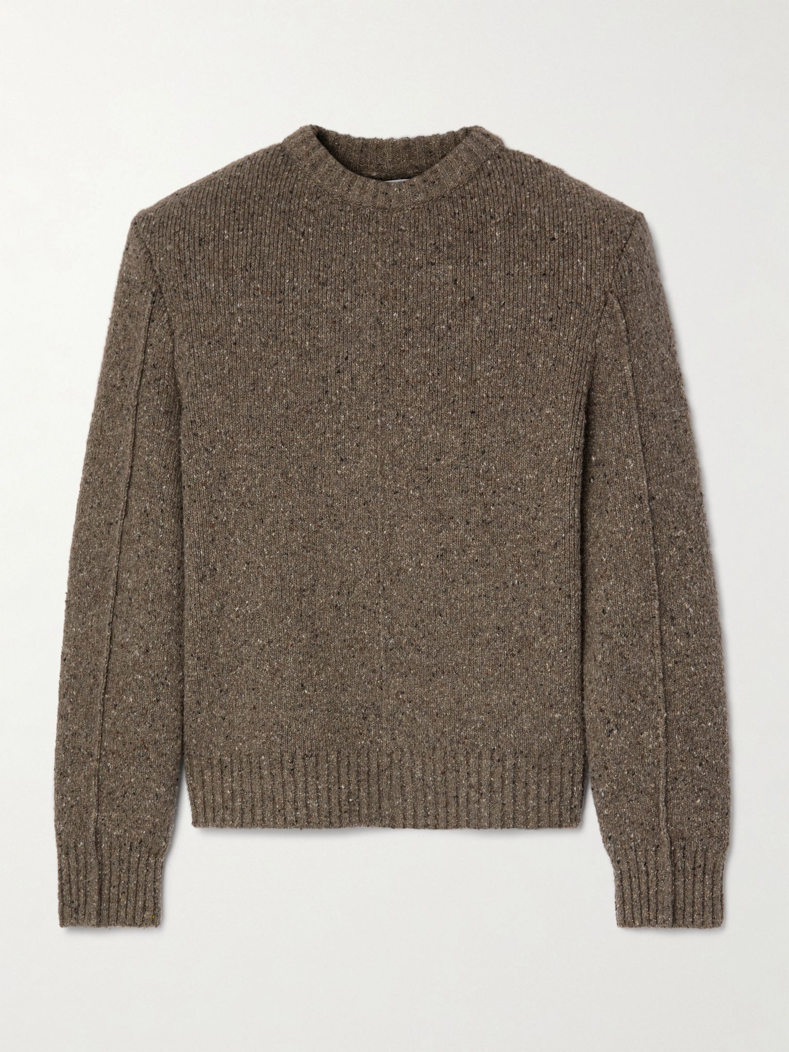 Wool-blend sweater Taupe - 1