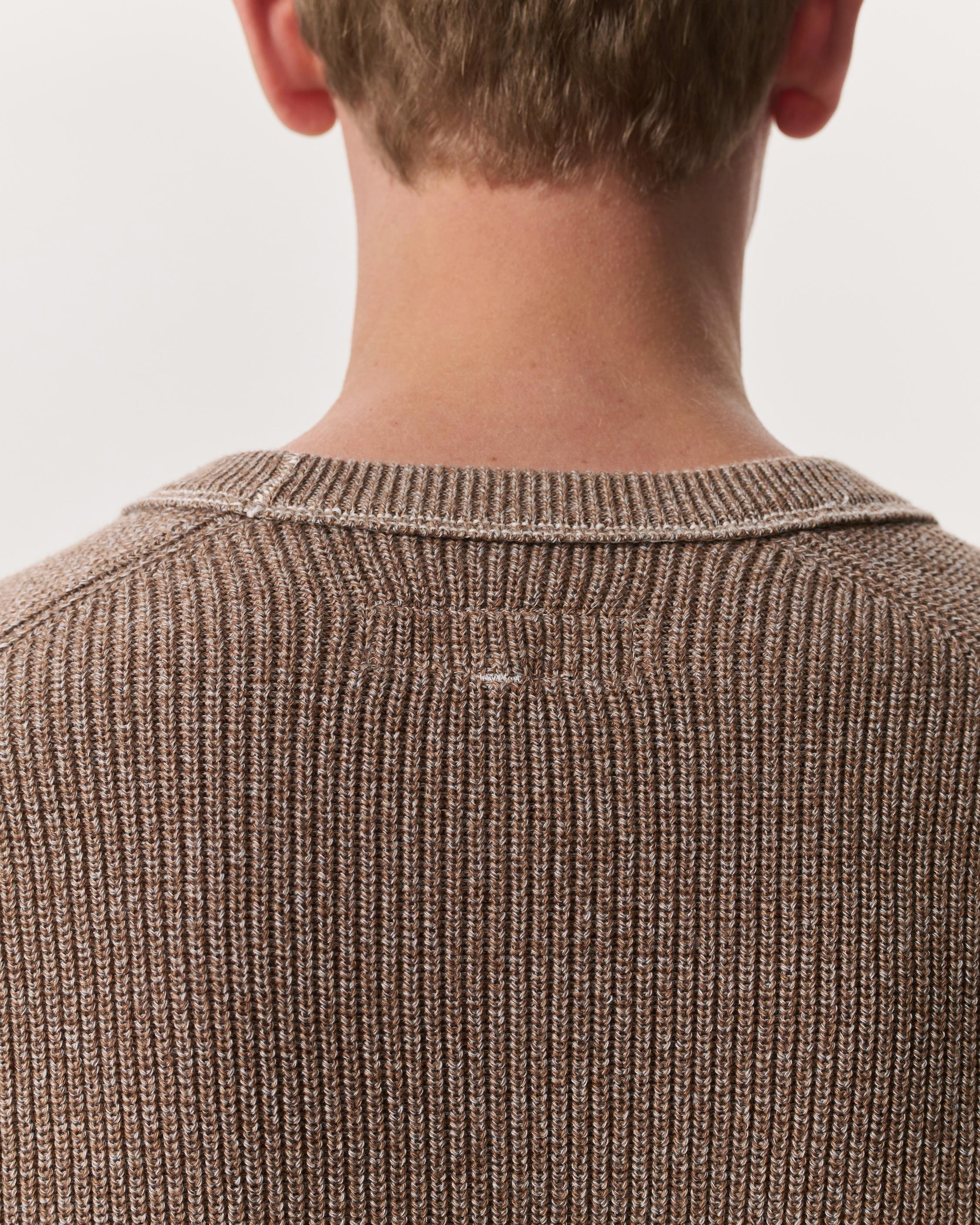 Gabe Spliced Cotton-Blend Crewneck Sweater - 6