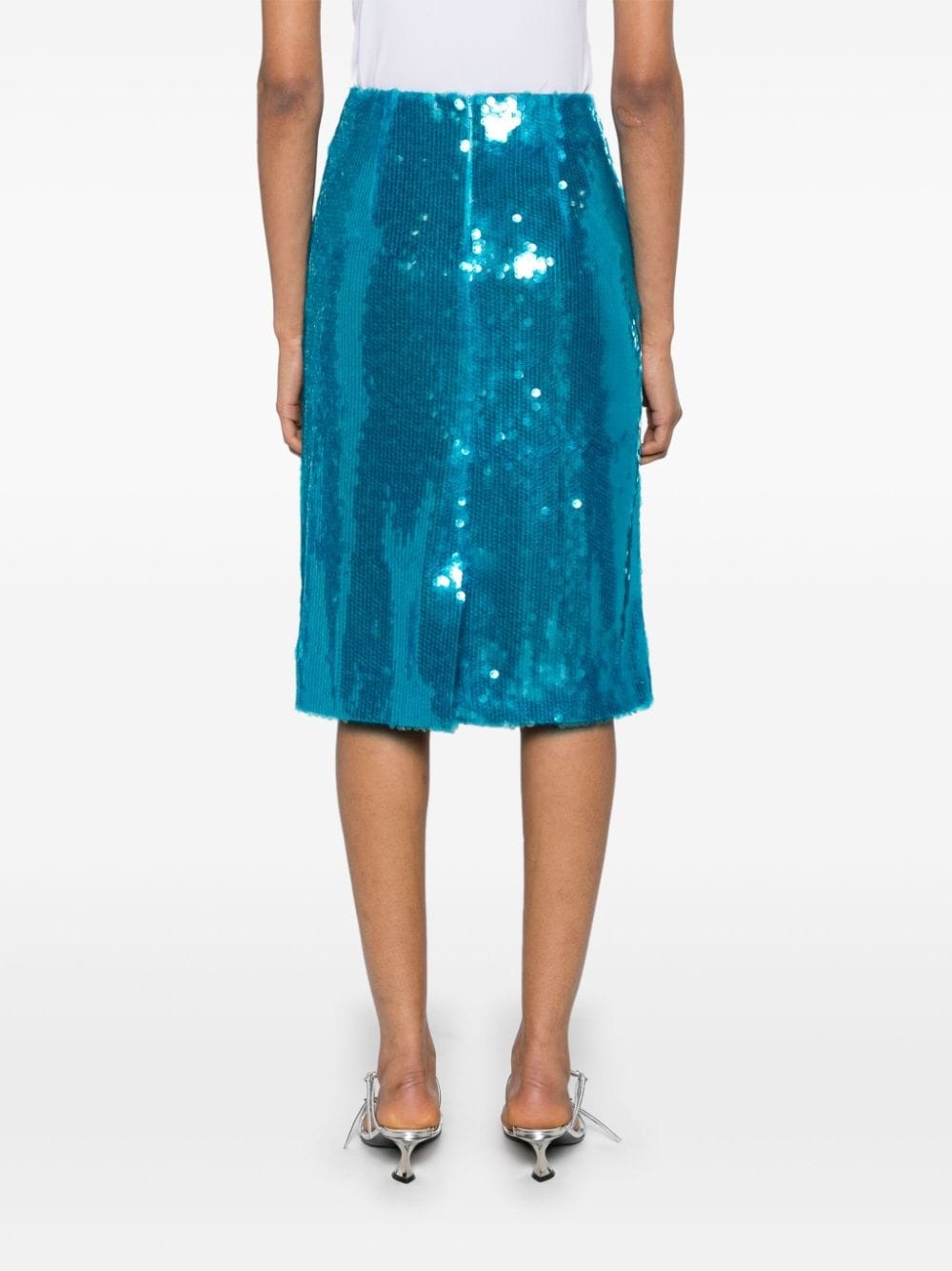 Delta sequinned midi skirt - 4