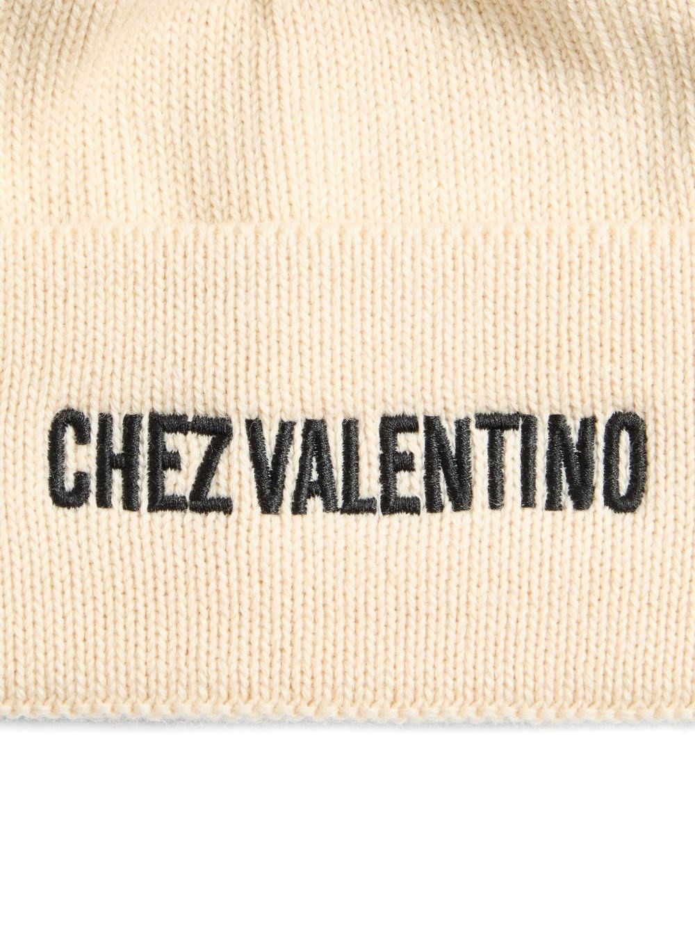 Chez Valentino cotton and wool beanie - 3