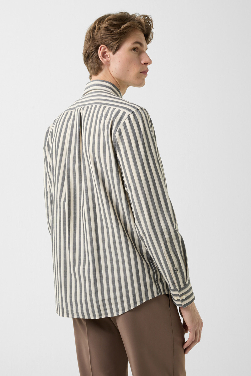 Shirt Heiko in Gray/Sand 3