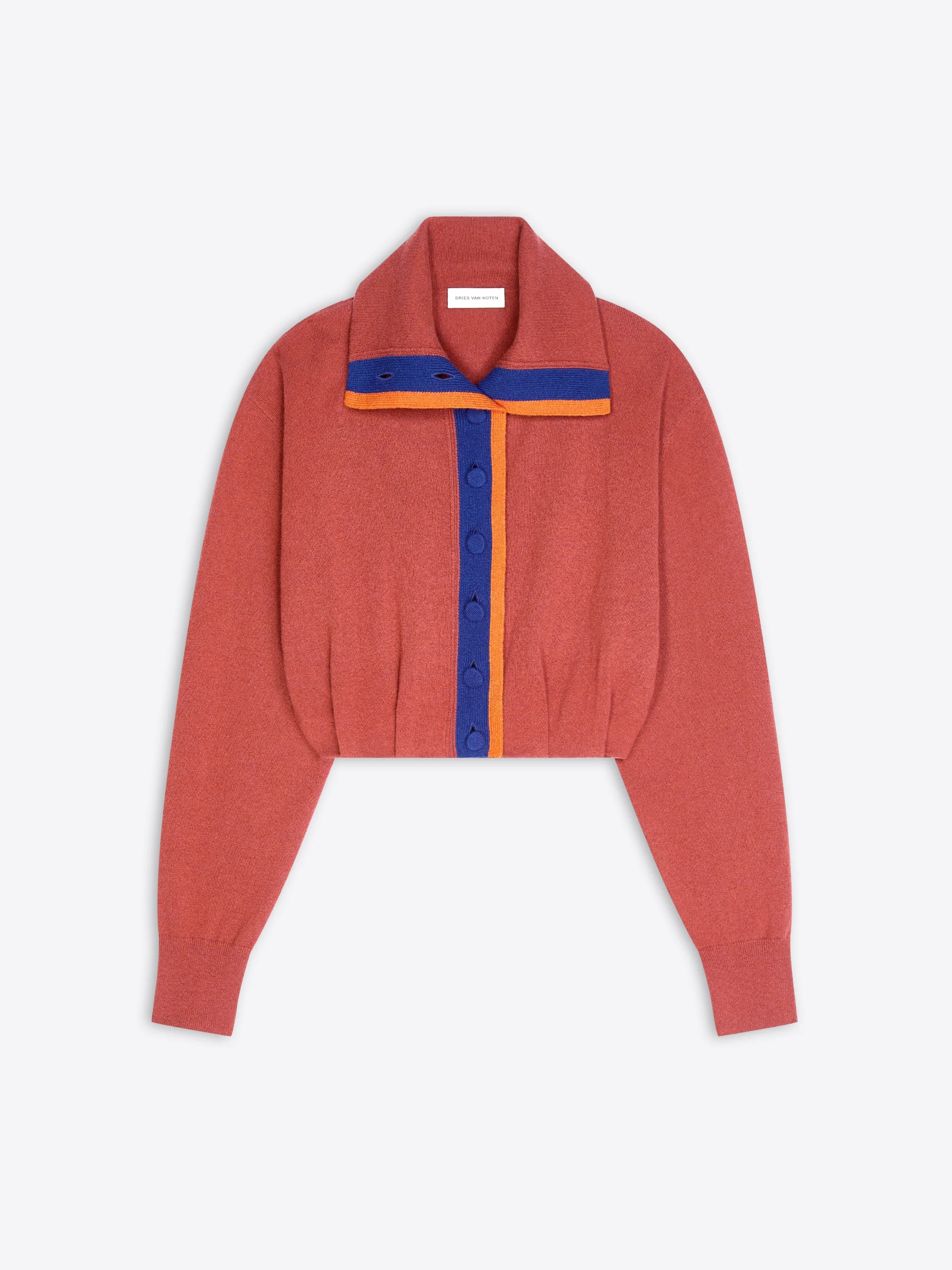 CROPPED CASHMERE CARDIGAN - 1