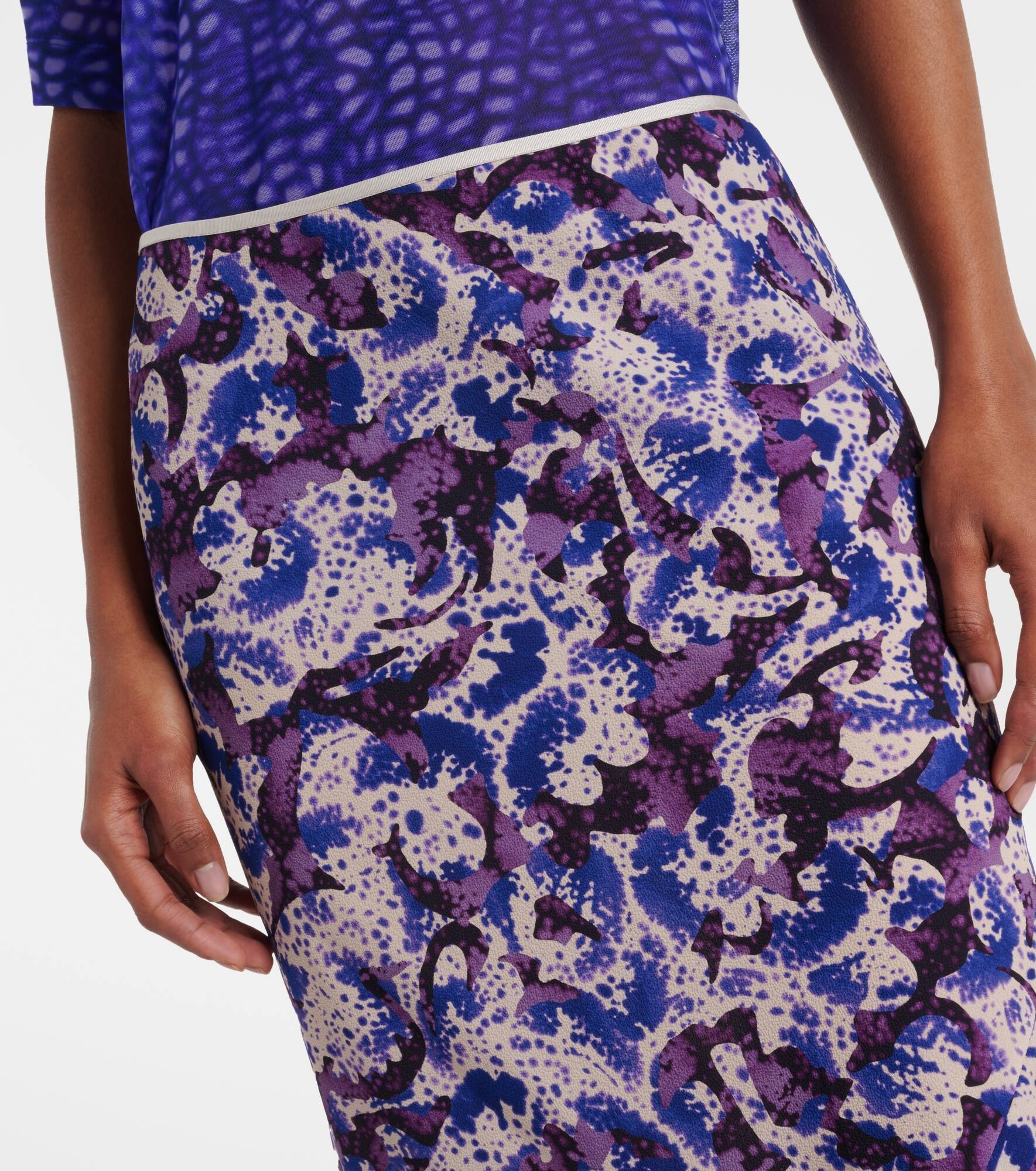 Floral pencil skirt - 4