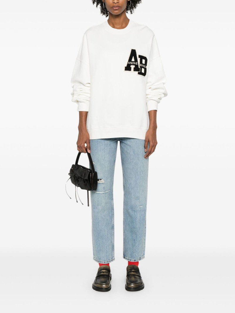 ANINE BING Benson high-rise straight-leg jeans outlook