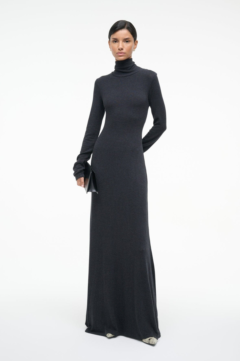 STAUD STAUD VANYA DRESS CHARCOAL outlook