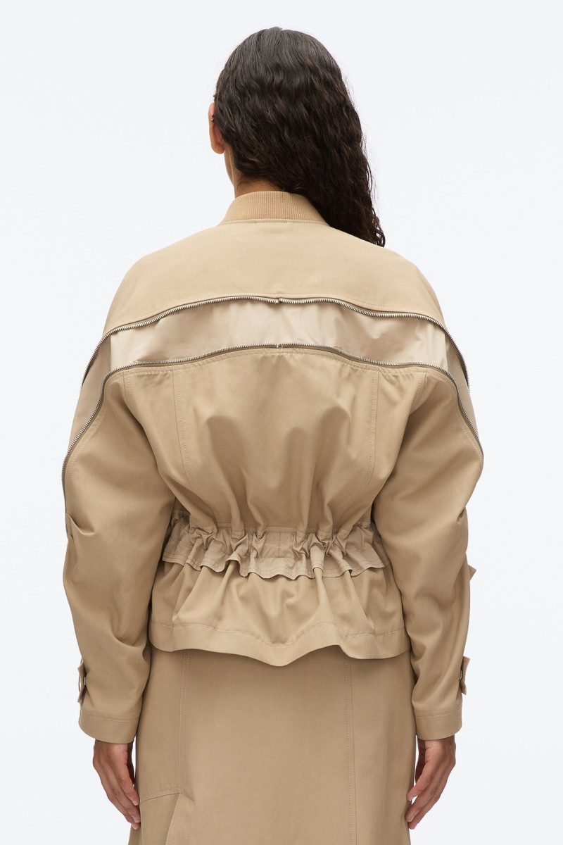 Zip Cocoon Back Bomber Jacket 5