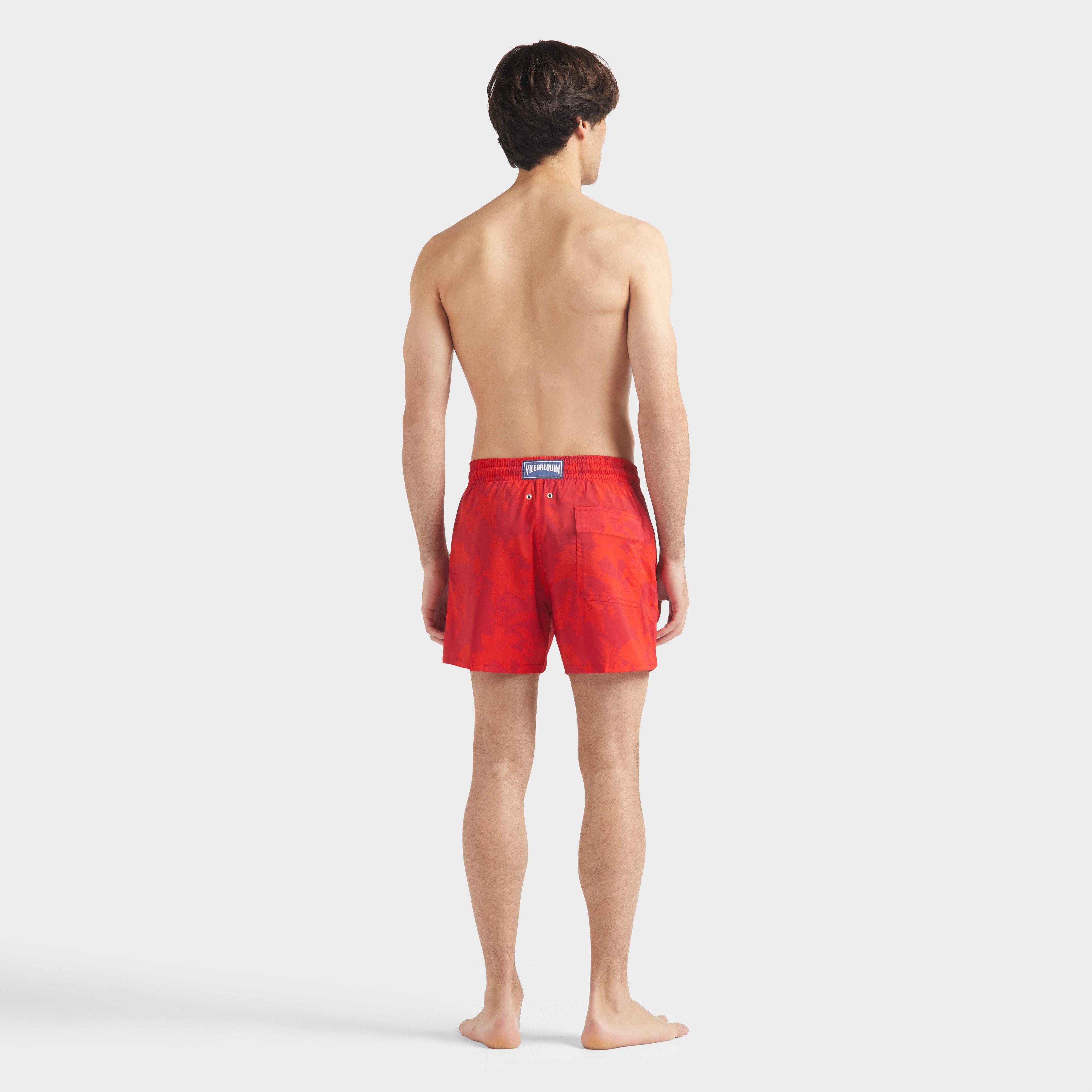 Men Stretch Short Swim Trunks Flower Power - 4