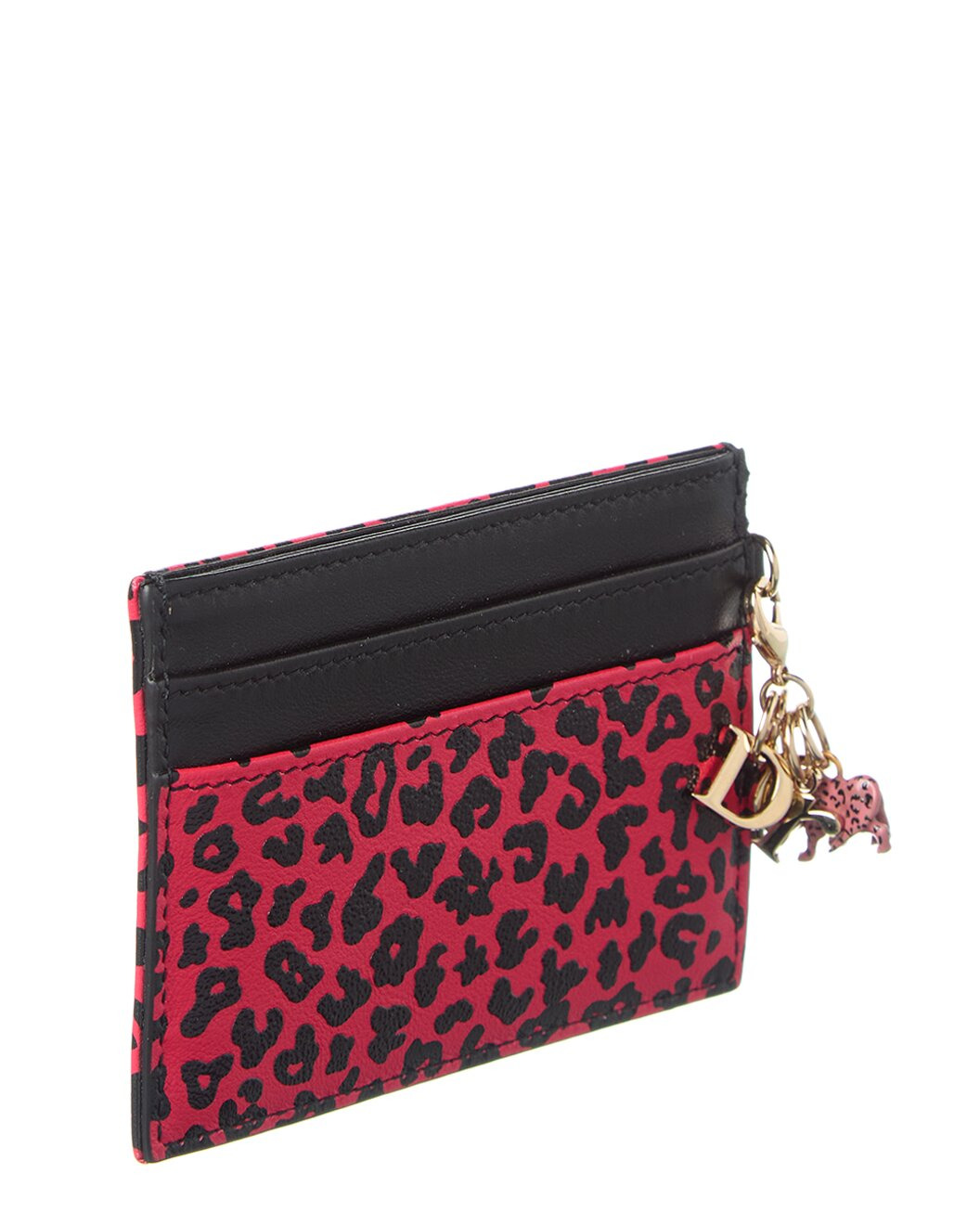 Dior Logo Leather Card Case - 3