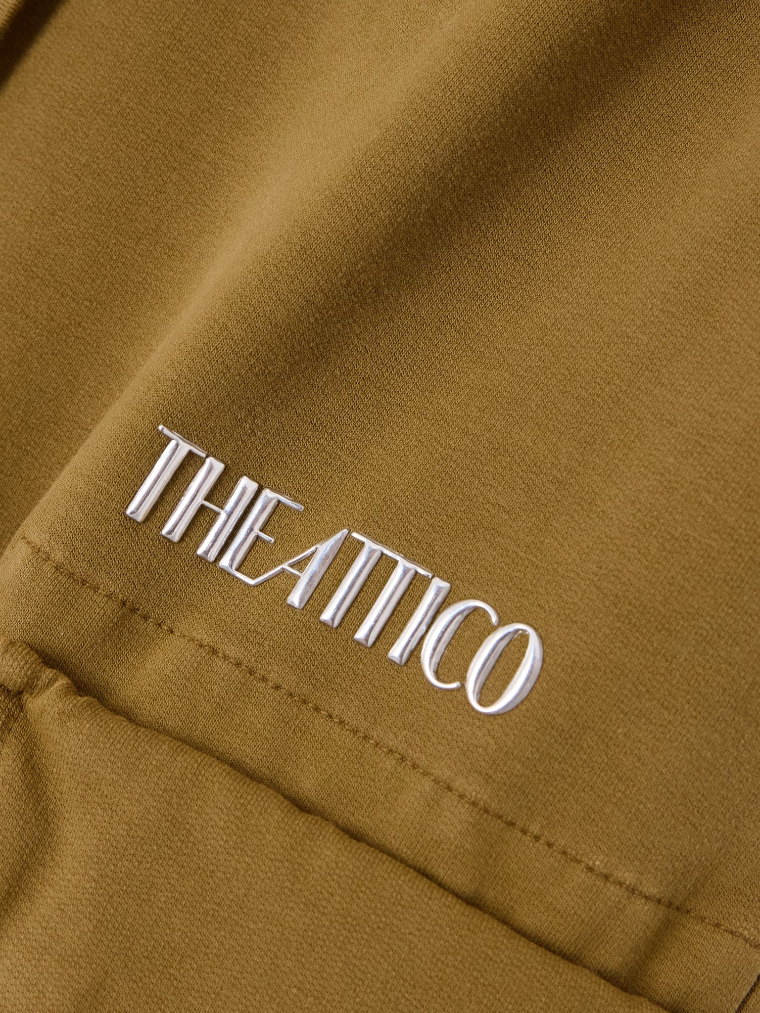 Embellished stretch-cotton jersey wide-leg cargo pants Army green - 4