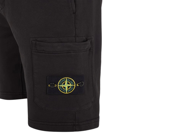 Stone Island Stone Island Regular Fit Cargo Bermuda Shorts Black outlook