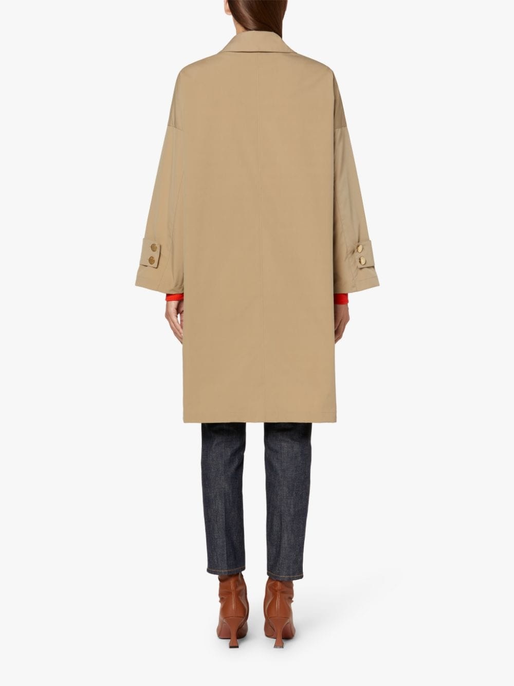 HUMBIE FAWN DOUBLE BREASTED OVERCOAT LM-1103B - 4