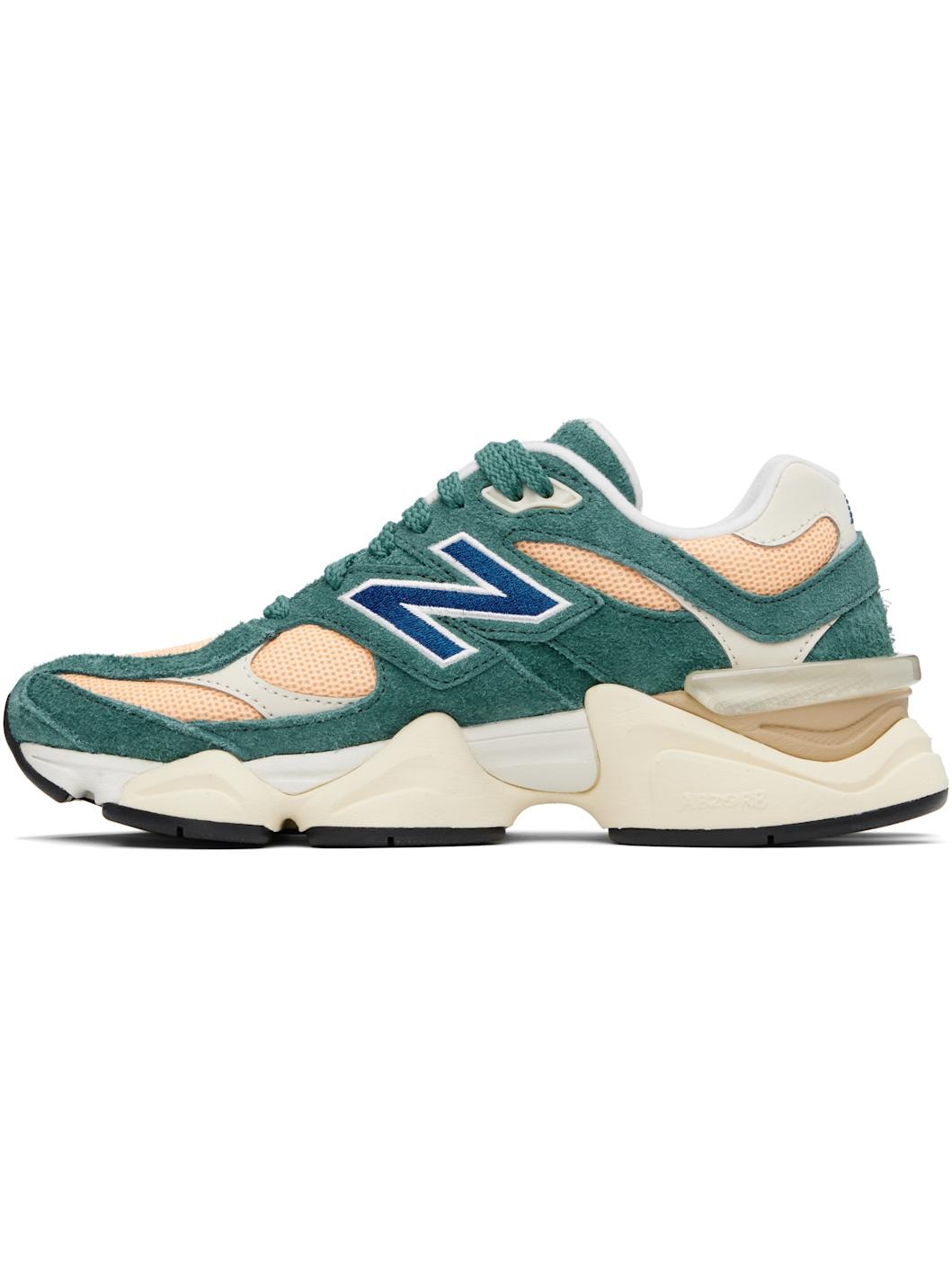 Green & Orange 9060 Sneakers - 3