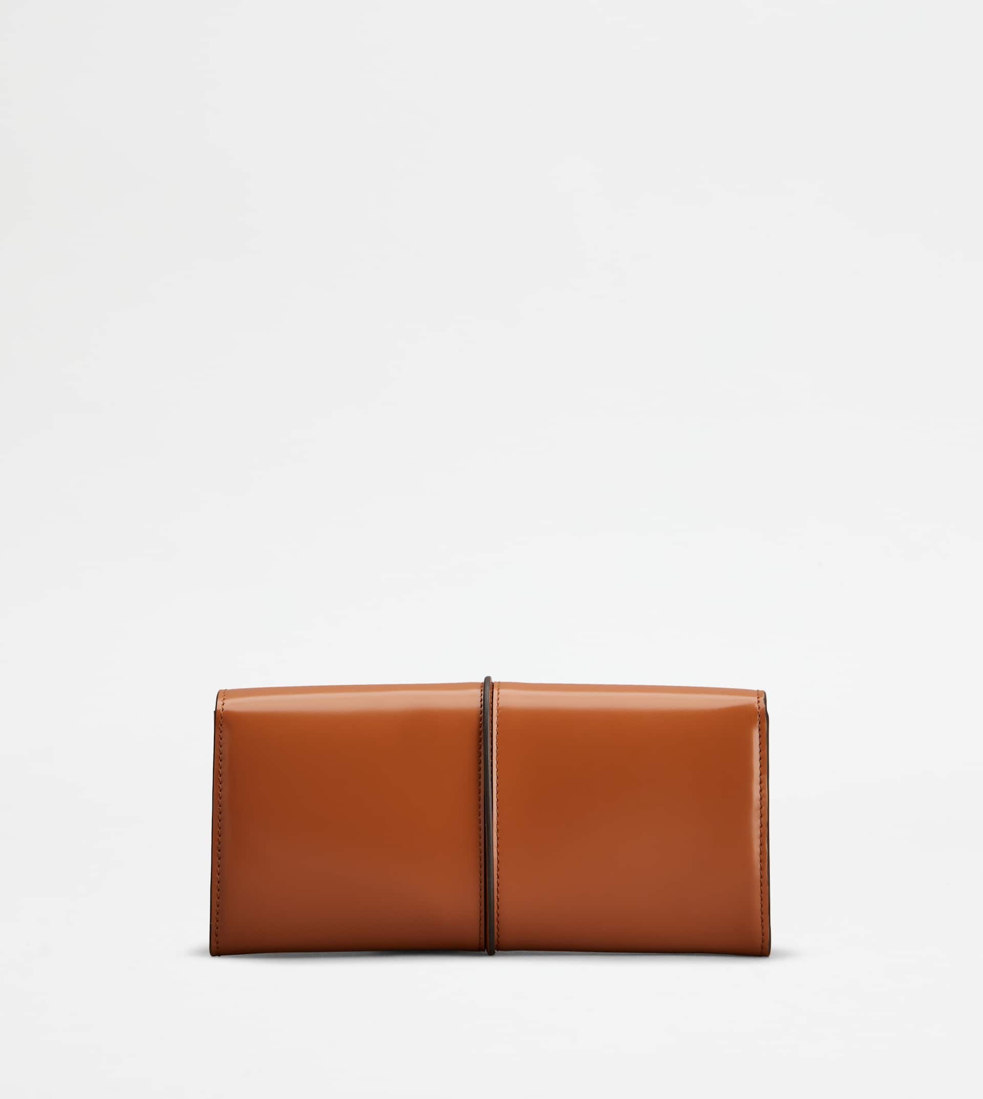 T TIMELESS WALLET IN LEATHER - BROWN - 3