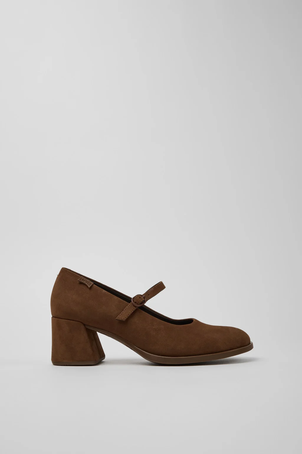 Kora Brown Nubuck Ballerinas for Women. - 1