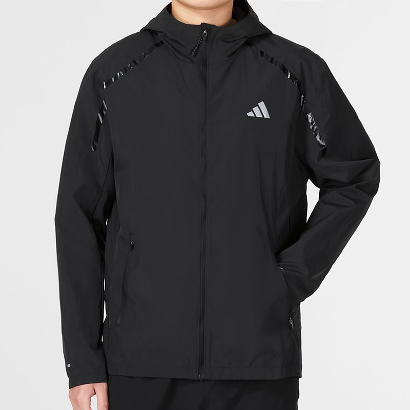 adidas Marathon Warm-Up Running Jacket 'Black' IB8264 - 3