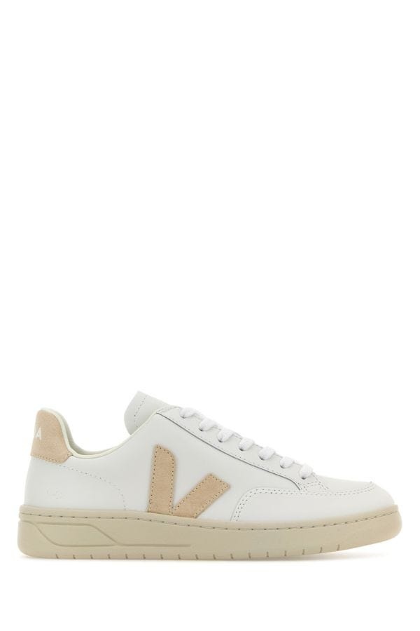 White leather V-12 sneakers - 1