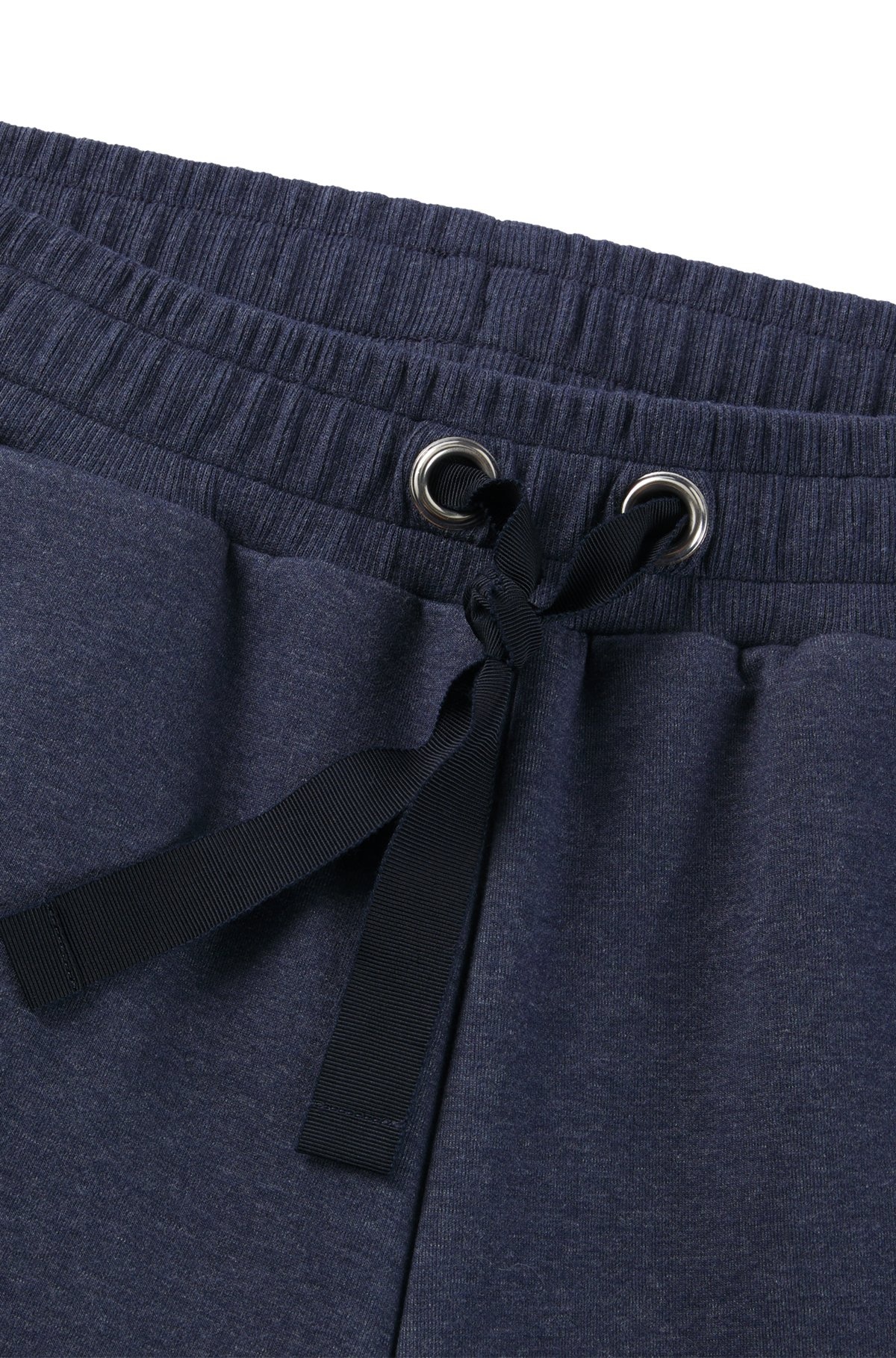 CUFFED TRACKSUIT BOTTOMS IN MELANGE COTTON - 6