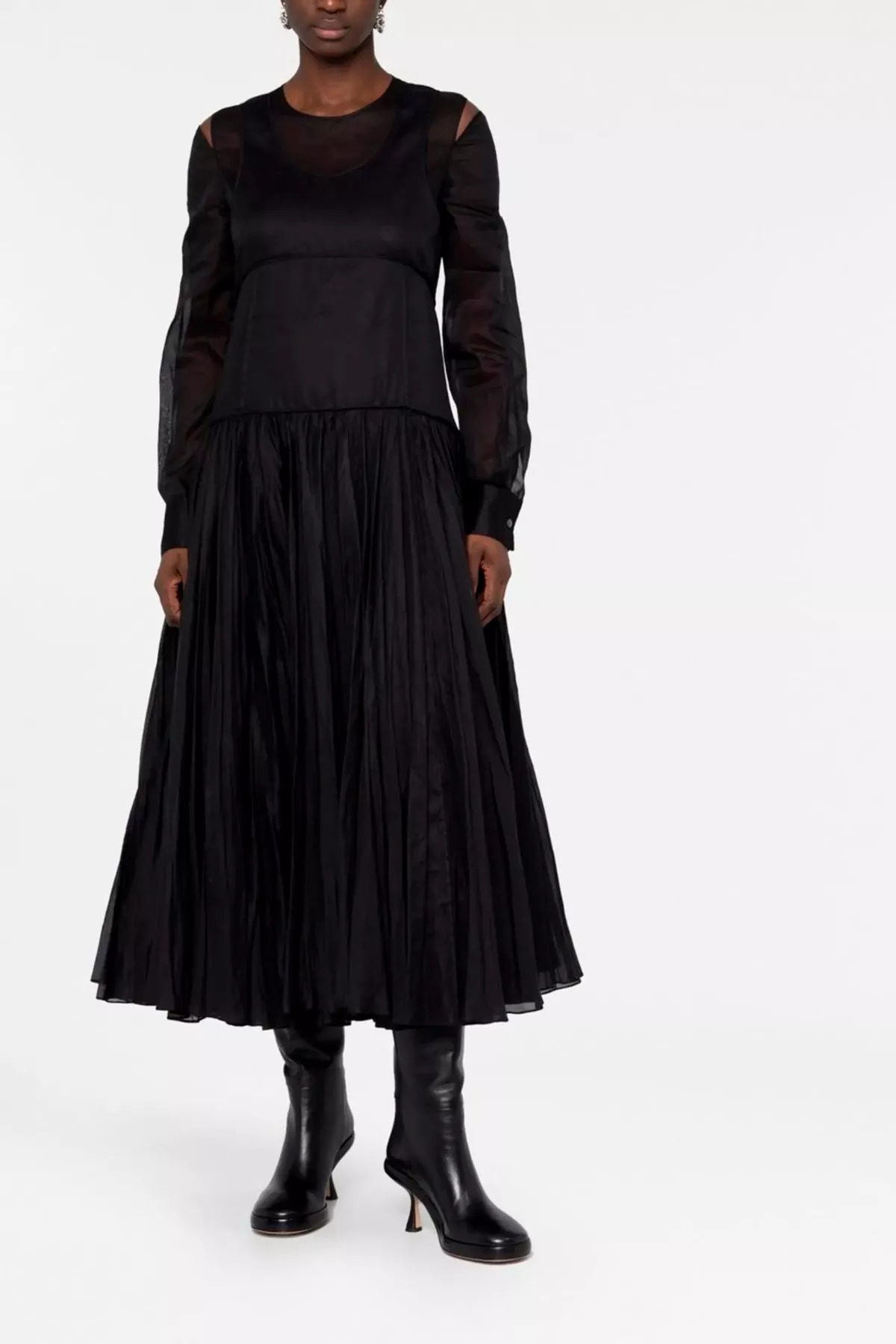 Pleated skirt dress - 2