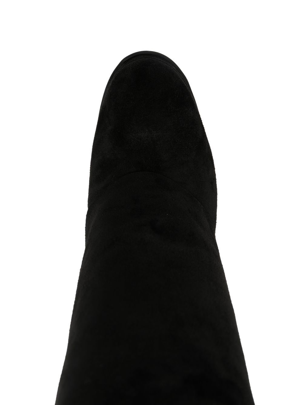 knee-length suede boots - 4
