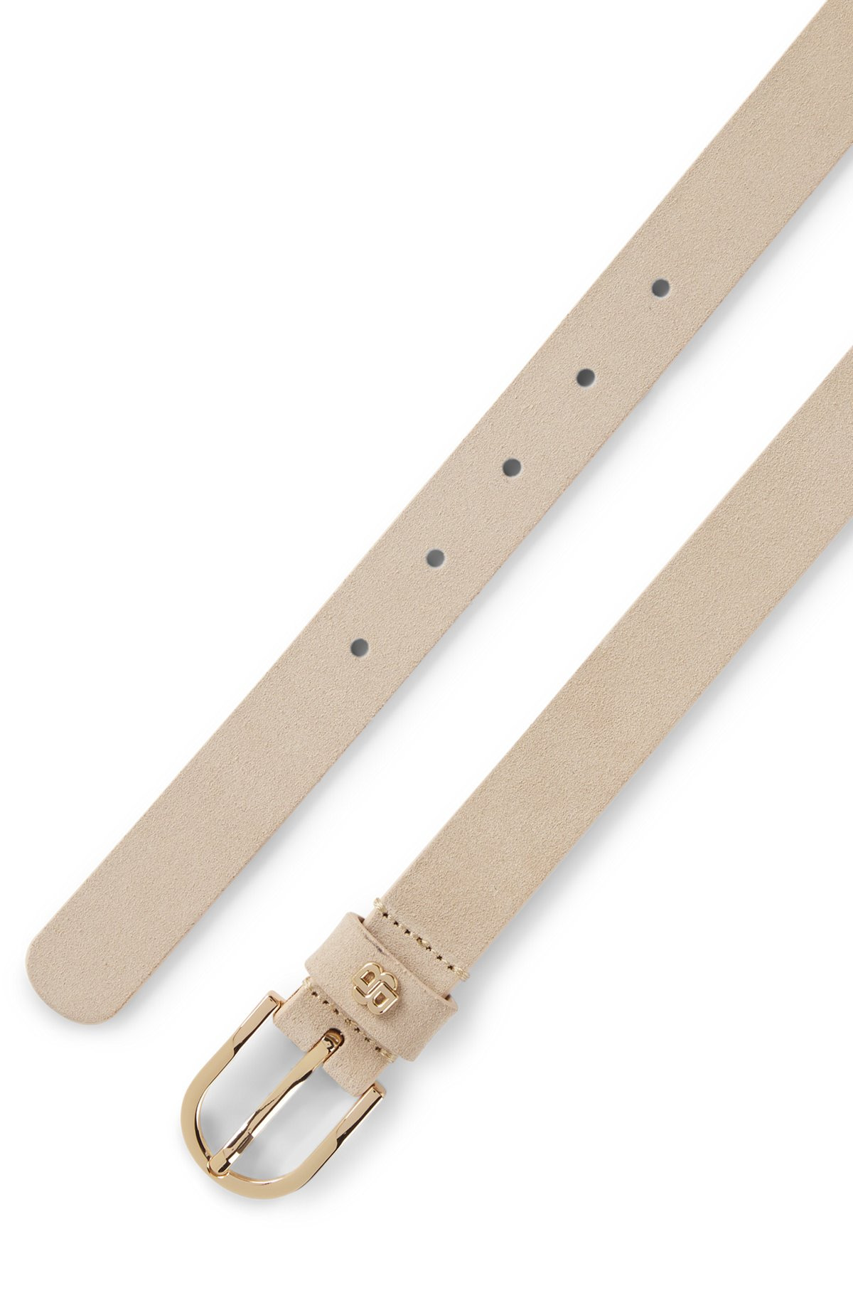 SUEDE BELT WITH DOUBLE B MONOGRAM - 3