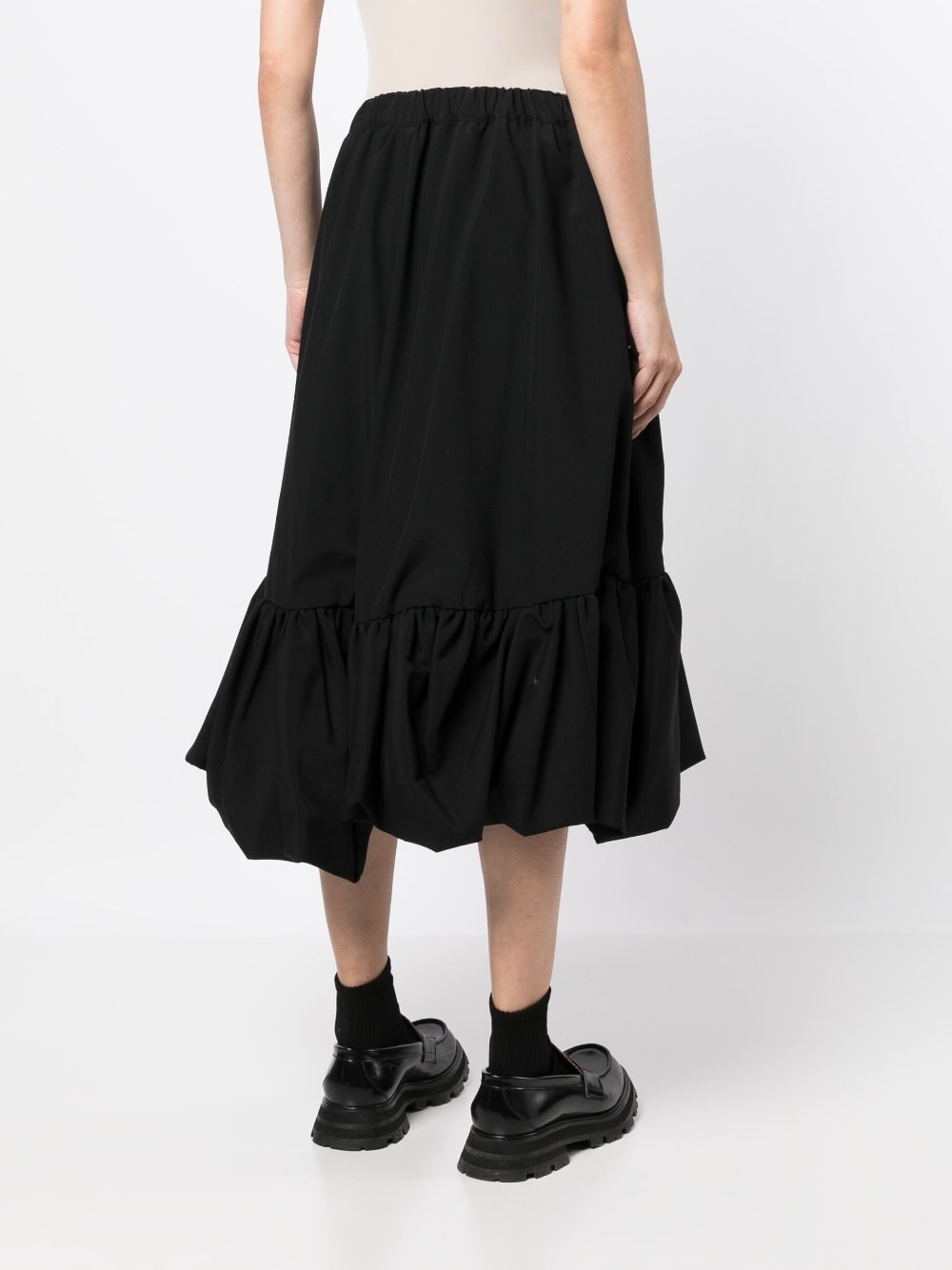 elasticated-waistband full skirt - 4